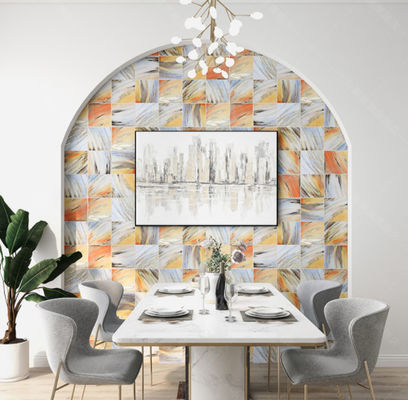 comprar telhas da parede do fundo da tevê do GV de 20x20cm, estilo dourado do arco-íris do azulejo W.A0.02 fabricação em linha