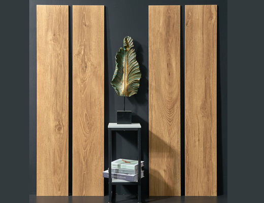 comprar Azulejo de porcelana de madeira 250x1500mm Corpo branco 0,05% A.A. fabricação em linha