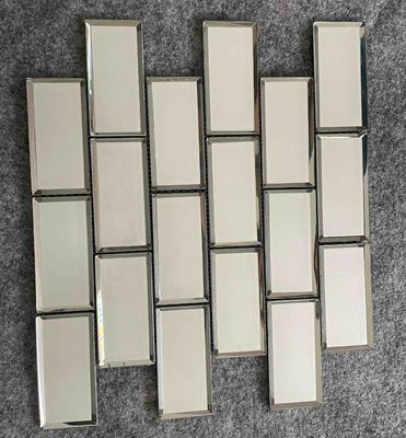 comprar Telha de mosaico de vidro do metro da iridescência 1.36kgs, telhas de assoalho da decoração da bancada 300x300mm fabricação em linha