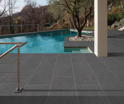 comprar Azulejos de porcelana para exterior com 15-20mm de espessura, antiderrapantes, antibacterianos, cinza bege fabricação em linha