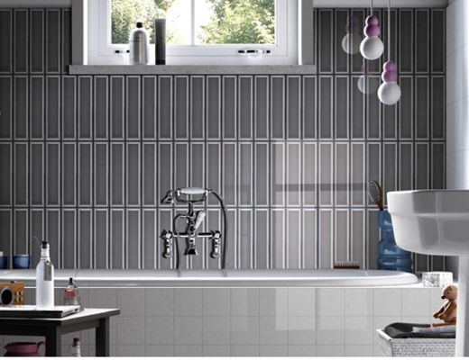 comprar Azulejos de Parede Cerâmicos Brilhantes 68x280mm para Cozinha Banheiro Design Moderno fabricação em linha