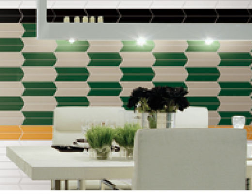 comprar telhas decorativas do metro do paralelogramo 60pcs/ctn, telhas cerâmicas de 50x230mm Backsplash fabricação em linha
