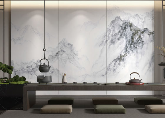 comprar Pedra aglomerada branca de quartzo de Carrara para a decoração da parede do fundo fabricação em linha