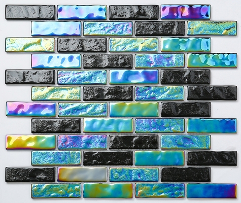 comprar Claro - telhas de mosaico de vidro verdes e azuis 300x300mm AAA para o projeto fabricação em linha