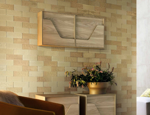comprar Espessura decorativa dourada da telha 8.5mm da parede interior do metal fabricação em linha