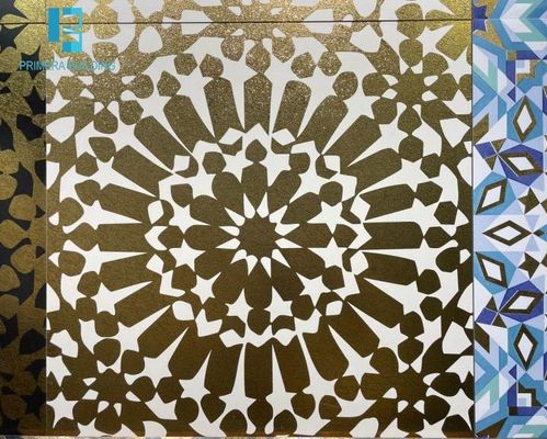 comprar Azulejos de porcelana dourada girassol 600x600mm, jato de tinta 3D fabricação em linha
