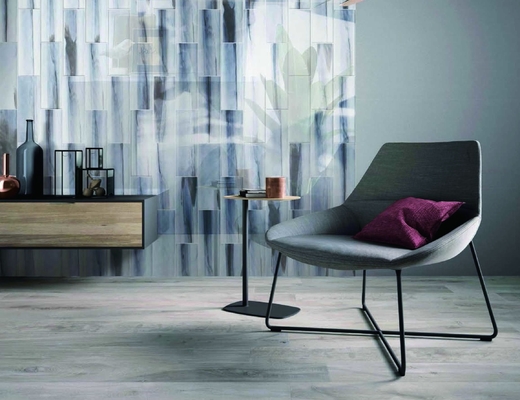 comprar Telha cerâmica da parede do projeto 100x300mm da onda para o restaurante fabricação em linha