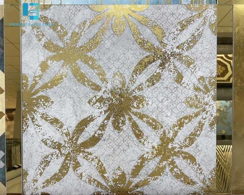comprar Telhas de assoalho decorativas da porcelana do ouro de alto brilho 600X600MM fabricação em linha