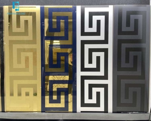 comprar Corredor Superfície Dourada Azulejo de Porcelanato 300x600mm Decoração de Edifício de Luxo fabricação em linha