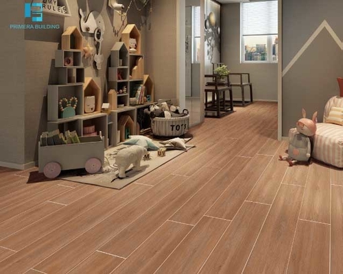 comprar Prancha de madeira com aparência rústica vitrificada fosca piso e parede cerâmica 200x1200mm cor marrom fabricação em linha