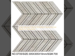 Mosaico para Piscina de Grau AAA e Tijolo Refratário 305x305mm