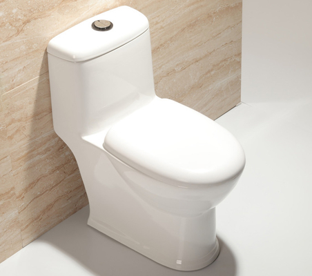 Vaso sanitário de cerâmica confortável de uma peça fácil limpeza anti-bactérias