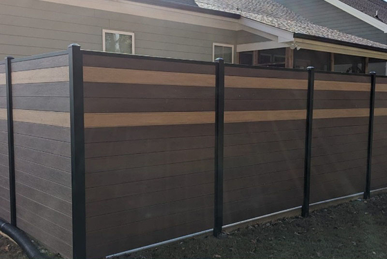 Cercando a cerca For Building Decor da parede exterior do cinza WPC 170x24mm 24x170mm