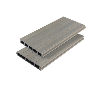 Painel de madeira plástico anticorrosivo do corrimão da placa 170x24mm Gray Enclosure Fence WPC do terraço exterior