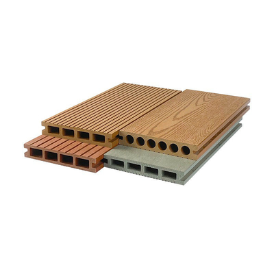 painel de revestimento exterior das placas do Decking de 152x23mm WPC para a prancha redonda oca do assoalho do furo dos materiais de construção