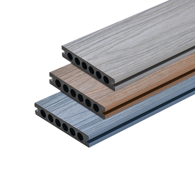 Decking exterior de madeira plástico exterior impermeável da decoração do painel das pranchas 140x23mm WPC que pavimenta o material