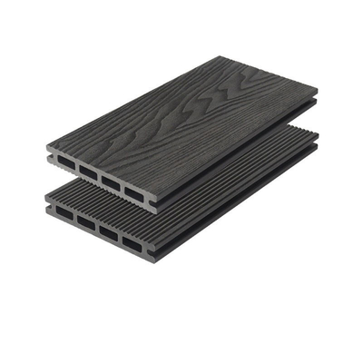 o Decking gravado profundo de 3D WPC embarca o Decking Gray Engineering Garden de 145x22mm