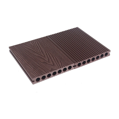 o revestimento composto plástico de madeira 3D de 145x22mm Wpc gravou profundamente o balcão exterior do parque da placa