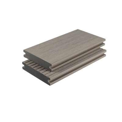 Umidade anticorrosiva da placa de Gray Solid Wood Plastic Panel - decoração 145x30mm do pátio da prova
