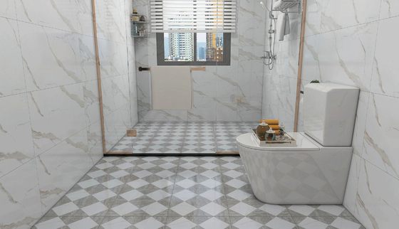 Matt vidrado 400x400mm Cerâmica interior azulejos rústicos piso azulejos de parede cinza antiderrapante