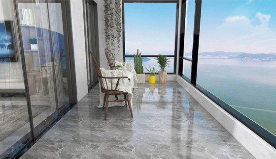 Marble Look Gray Matt Glazed Ceramic Rustic Tiles para banheiro interior e 400x400mm durável telha de parede para sala de estar