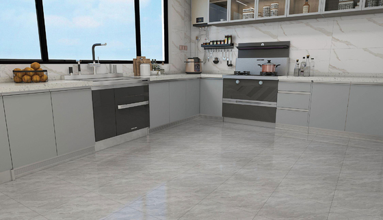 Resistente ao desgaste azulejos rústicos cerâmicos cinza para quarto e 400x400mm Marble olhar azulejos de piso para sala de estar