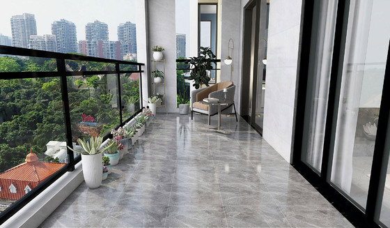 Grau AAA azulejos rústicos de cerâmica para varanda e 400x400mm olha de mármore piso interior cara do bebê azulejos vidrados para edifícios