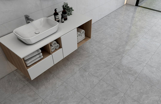 400x400mm Marble Look Cerâmica azulejos rústicos para decoração e parede cinza e azulejos de chão para sala de estar