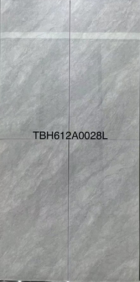 Carrara cerâmica Pocerlain azulejos polidos vidrados cinza brilhante piso de parede escritório 600x1200mm