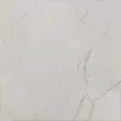 Telhas de porcelana polida cinza brilhante vidradas 60x60cm Parede do chão do metrô de cozinha Dentro de telhas de cerâmica Carrara