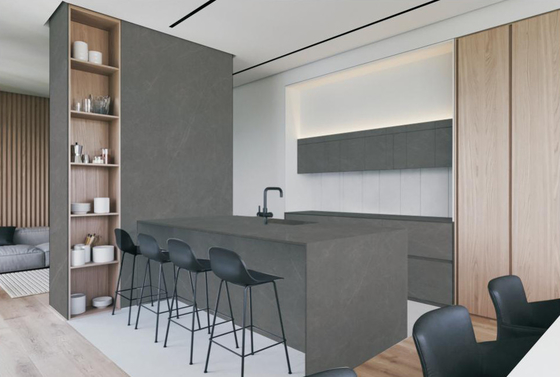 Luxeosas lajes de pedra sinterizadas 800x2600x12mm Grande painel de rocha cozinha mesa de trabalho limpa