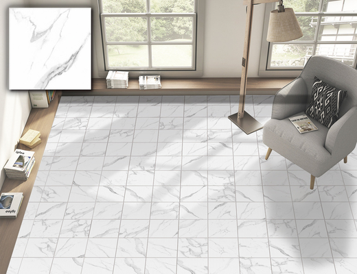 Carrara Branco 250x250mm Chão Cerâmica Rustica Chapa Para Sala De Viver E durável Chapa De Parede Para Decoração