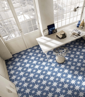 Telhas de azulejo de 250x250mm para cozinha e azulejos de cerâmica azul para quarto