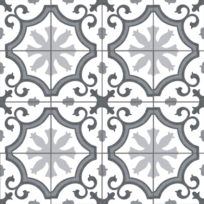Azulejo rústico cerâmico cinza claro 250x250mm para piso interno