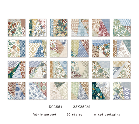 250x250mm coloridos azulejos cerâmicos rústicos para piso interior