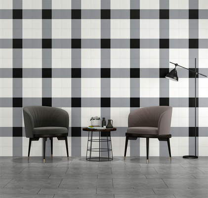 azulejos de tijolo negro branco e cinza para a cozinha 200x200mm azulejos rústicos de cerâmica para banheiro