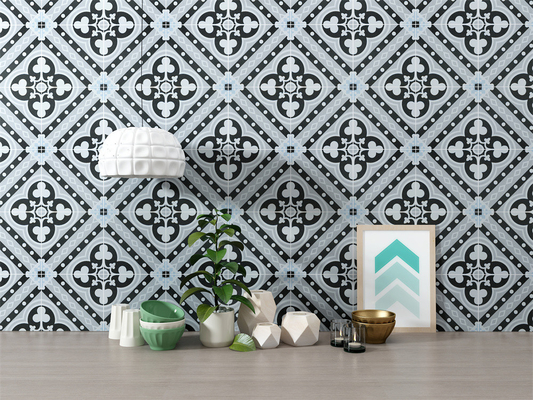 Chapas de piso interiores cinza 200x200mm ecológicas para decoração e chapas rústicas de cerâmica para sala de estar