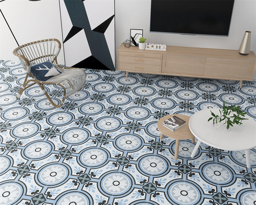 azuis 200x200mm azulejos rústicos de cerâmica ecológicos para sala de estar e azulejos de parede duráveis para cozinha