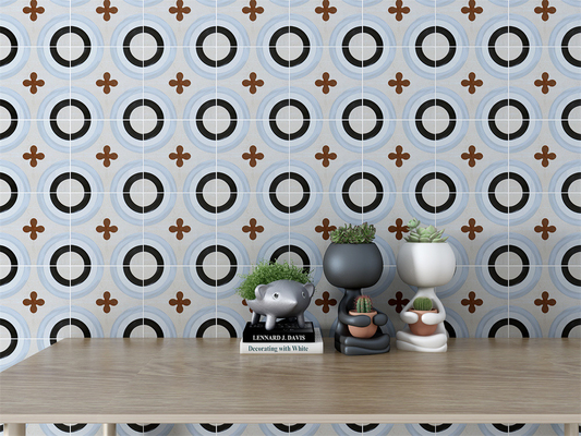 Pavimentos antiderrapante 20x20cm azulejos rústicos de cerâmica para decoração e azulejos de parede duráveis para construção