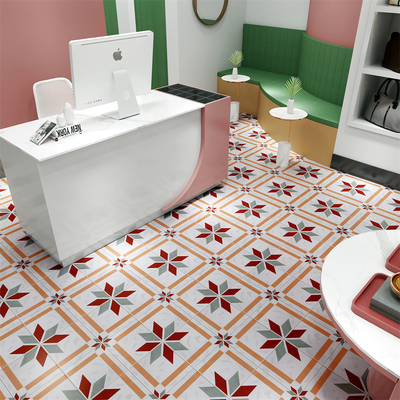 Roxo e Verde 200x200mm azulejos de piso interior durável para banheiro e grau AAA azulejos rústicos de cerâmica para sala de estar