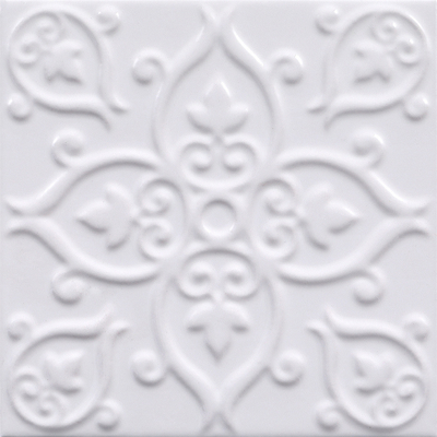 Azulejo Rústico Cerâmico Branco 200x200mm Antibacteriano Parede & Chão