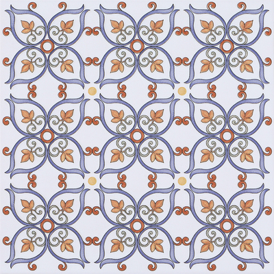 Azulejo Rústico Cerâmico Antiderrapante Branco E Vermelho 20x20cm