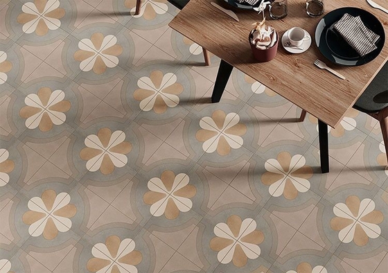Resistente a ácidos Marrom 200x200mm interior piso cerâmica azulejo rústico para design e sala de jantar