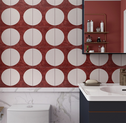 Vermelho e Beige 20x20cm Parede interior azulejos rústicos de cerâmica e azulejos de tijolo para banheiro e sala de estar