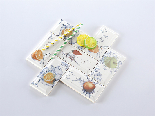 Branco 75x152mm interior cerâmica parede de panelas para cozinha e sala de estar