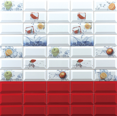 Não desbotar branco 75x152mm azulejos interiores de pão para fundo de cozinha grau AAA