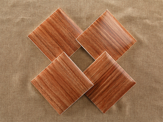 Marrom 152x152mm Cerâmica de parede interior para escritório e decoração