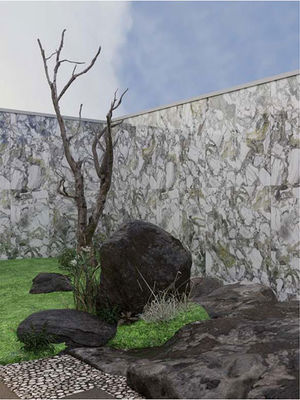 Azulejos de Pedra para Exterior Esmaltados Esmeralda 600x1200mm Superfície Plana