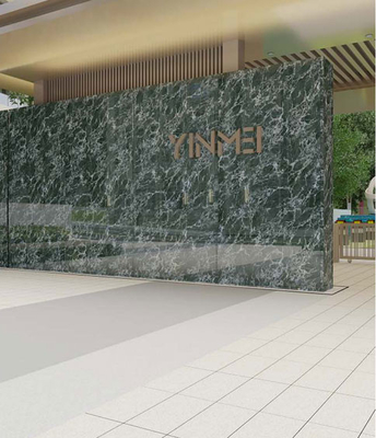Pedra de luxo verde antiderrapante 60x120cm Full polido vidrado exterior azulejos de parede de curatina para jardim