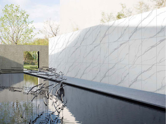 600x1200mm Carrara Branco Mat Antiga Parede de Cortina Porcelana Chapas Para Projeto E Hotel